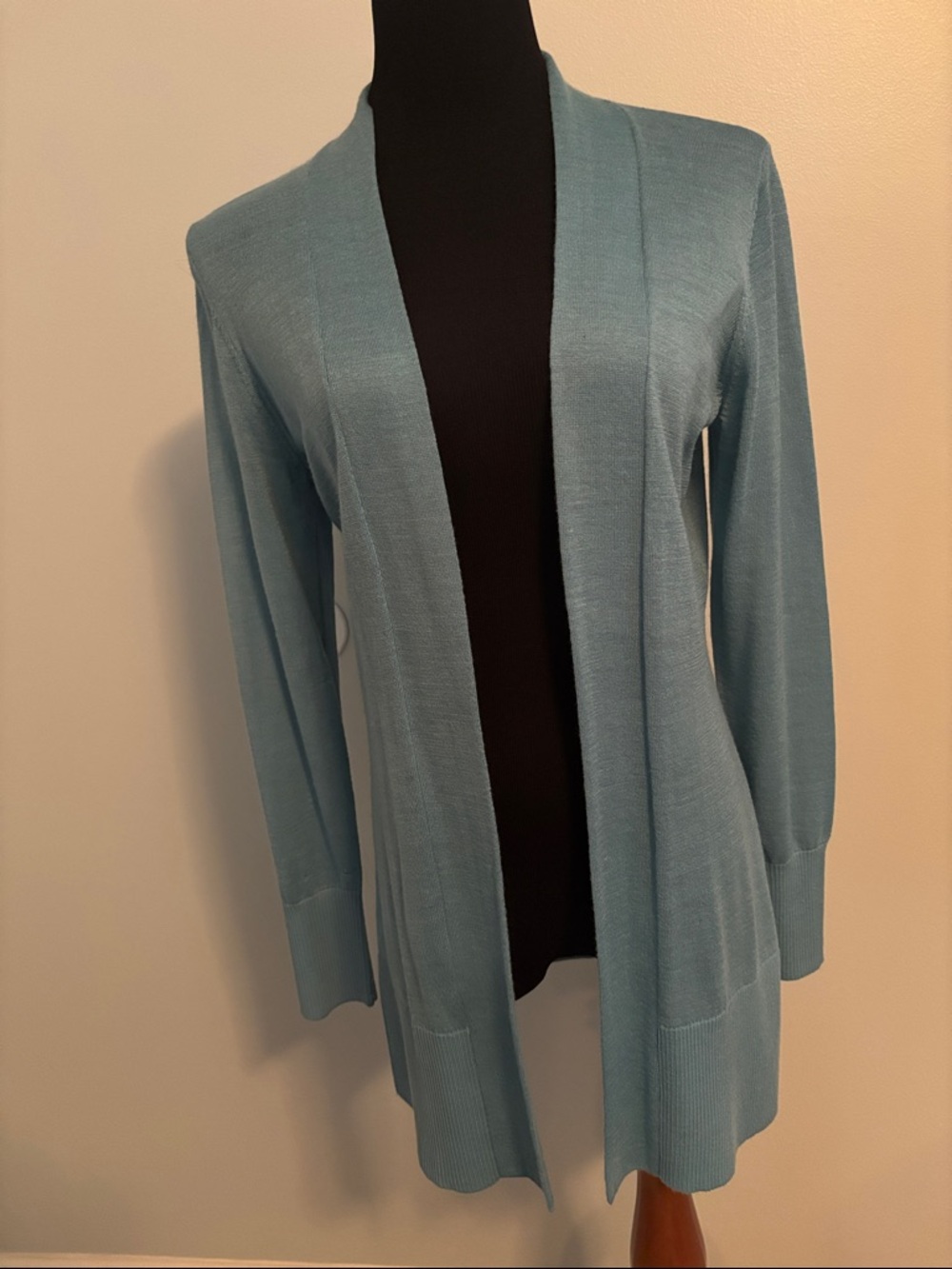 Ann Taylor Pale Blue Open-Front Women's Cardigan